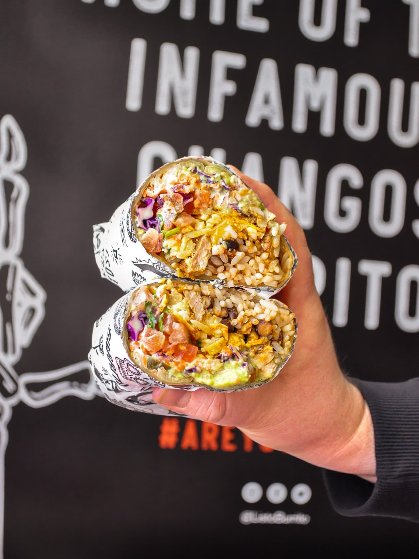 Burrito cross-section